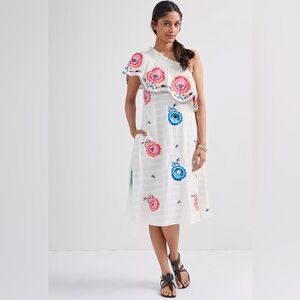 Plenty by Tracy Reese Anthropologie One Shoulder Floral Dress
